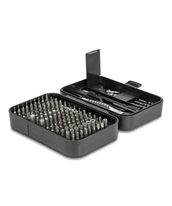 ערכת ביטים מדויקים S2 tool steel סט 130 יח' בצבע שחור DELOCK | 64167