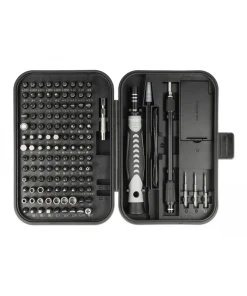 ערכת ביטים מדויקים S2 tool steel סט 130 יח' בצבע שחור DELOCK | 64167