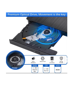 צורב חיצוני דק SLIM DVDRW חיבור 3USB וגם TYPEC בכבל אחד 2Connect | 2YTVDC3
