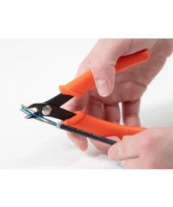 קטר צד כתום קפיצי מבודד לאלקטרוניקה 12.7 ס"מ בצבע כתום DELOCK | 90544