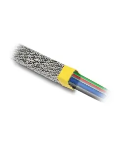 שרוול גמיש נמתח EMI לבידוד כבלים מפני השפעות אלקטרומגנטיות אורך 2 מטר בצבע כסף DELOCK | 20939