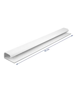 תעלה דקורטיבית לכבלים עם פס דבק להרכבה מתחת לשולחן אורך 40 ס"מ סט 2 יח' DELOCK | 20884