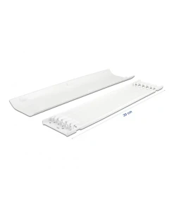 תעלה דקורטיבית לכבלים עם פס דבק צבע לבן אורך 30 ס