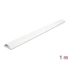 תעלת דריכה PVC דקורטיבית לכבלים עם פס דבק צבע לבן אורך 1 מטר DELOCK | 20705