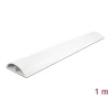 תעלת דריכה PVC דקורטיבית לכבלים עם פס דבק צבע לבן אורך 1 מטר DELOCK | 20707