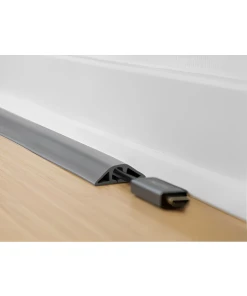 תעלת דריכה גמישה PVC דקורטיבית לכבלים עם פס דבק אורך 1.5 מטר DELOCK | 20733