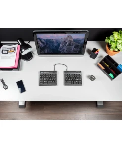 מקלדת ארגונומית מפוצלת בצבע כחול Kinesis | Freestyle2 Blue for PC