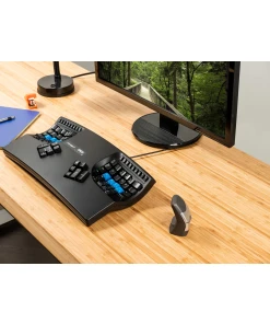 מקלדת ארגונומית מפוצלת בצבע שחור Kinesis | Advantage2 Quiet LF