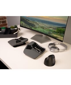 מקלדת ארגונומית מפוצלת בצבע שחור Kinesis | Advantage360 Professional