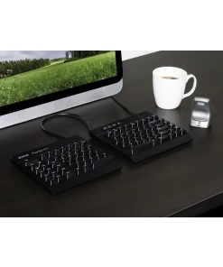 מקלדת ארגונומית מפוצלת בצבע שחור Kinesis | Freestyle Pro Quiet