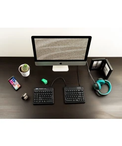 מקלדת ארגונומית מפוצלת בצבע שחור Kinesis | Freestyle2 for Mac