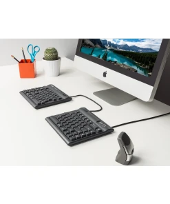 מקלדת ארגונומית מפוצלת בצבע שחור Kinesis | Freestyle2 for Mac