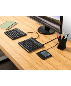 מקלדת ארגונומית מפוצלת בצבע שחור Kinesis | Freestyle2 for PC