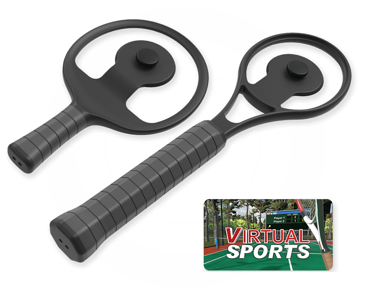 סט ספורט מחבטים למשקפי VR בצבע שחור HTC | Racket Sports Set