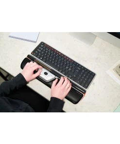 עכבר ארגונומי הכולל משטח לכף היד יחד חיבור חוטי Contour | RollerMouse Red Wired