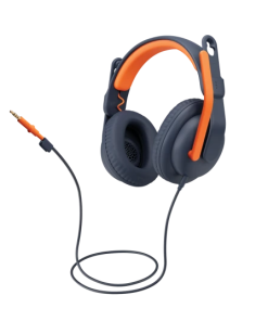 אוזניות מקצועיות כולל מיקרופון חיבור AUX/USB-C אלחוטי כולל כבל באורך 1.2 מטר Logitech | Logitech Zone Learn