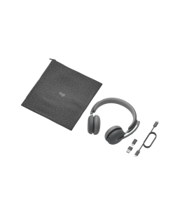 אוזניות מקצועיות כולל מיקרופון חיבור USB-C אלחוטי כולל כבל באורך 1 מטר Logitech | Zone 950