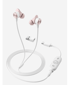 אוזניות מקצועיות כולל מיקרופון חיבור USB-C/USB/AUX חוטי כולל כבל באורך 1.45 מטר Logitech | Zone Wired Earbuds