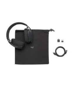 אוזניות מקצועיות כולל מיקרופון חיבור USB-C/USB/Bluetooth אלחוטי כולל כבל באורך 1.3 מטר Logitech | Zone Vibe 125