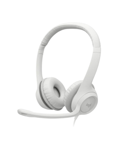 אוזניות מקצועיות כולל מיקרופון חיבור USB אלחוטי כולל כבל באורך 1 מטר Logitech | H390 USB Computer Headset