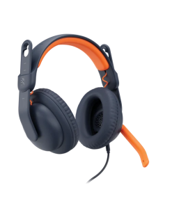 אוזניות מקצועיות לילדים כולל מיקרופון חיבור AUX/USB/USB-C אלחוטי Logitech | Zone Learn