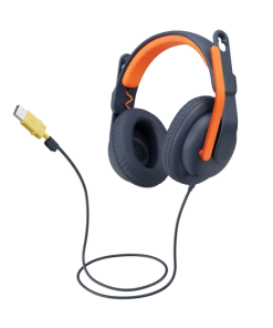 אוזניות מקצועיות לילדים כולל מיקרופון חיבור AUX/USB/USB-C אלחוטי Logitech | Zone Learn