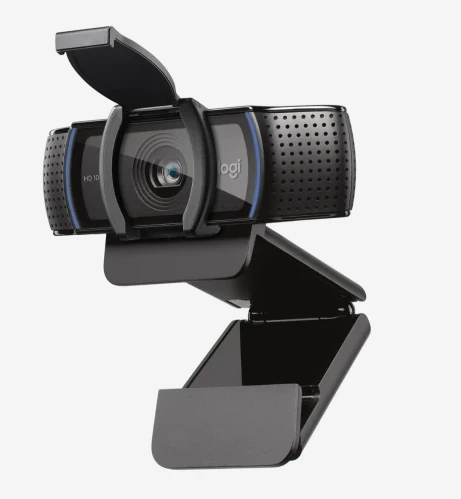 מצלמת רשת גמישה ומקצועית 4K Ultra HD חיבור USB חוטי כולל כבל באורך 1.5 מטר Logitech | C920s PRO HD WEBCAM