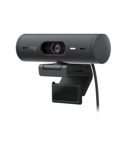 מצלמת רשת מקצועית 4K Ultra HD חיבור USB-C חוטי כולל כבל באורך 1.5 מטר Logitech | Brio 500