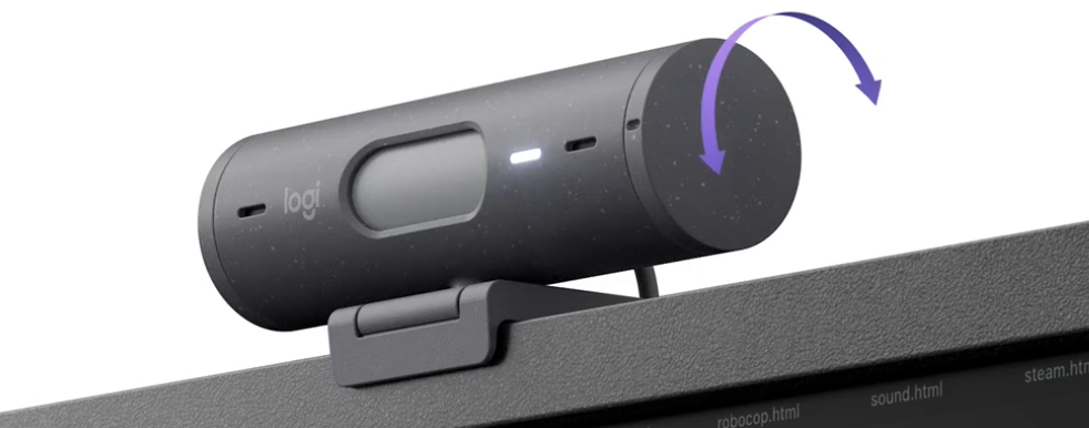 מצלמת רשת מקצועית 4K Ultra HD חיבור USB-C חוטי כולל כבל באורך 1.5 מטר Logitech | Brio 500