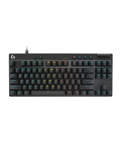 מקלדת גיימינג מקצועית חיבור USB חוטי Logitech | PRO X TKL RAPID