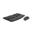 מקלדת ועכבר ארגונומיים הכולל 3 לחצנים חיבור USB אלחוטי טווח 10 מטר Logitech | Wave Keys MK670 Combo