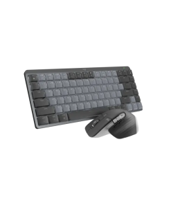 מקלדת ועכבר ארגונומיים הכולל 7 לחצנים חיבור USB אלחוטי טווח 10 מטר Logitech | MX Mechanical Mini for Mac Combo