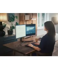 עכבר ארגונומית הכולל משטח לכף היד יחד חיבור אלחוטי Contour | RollerMouse Pro - Vegan Leather - Extended