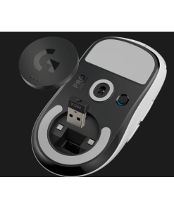 עכבר גיימינג ארגונומי הכולל 5 לחצנים ניתנים לתכנות חיבור אלחוטי טווח 10 מטר Logitech | PRO X