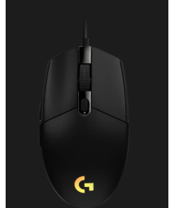 עכבר גיימינג ארגונומי הכולל 6 לחצנים ניתנים לתכנות חיבור USB חוטי טווח 10 מטר Logitech | G203