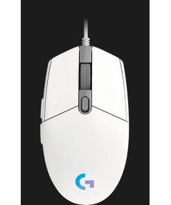 עכבר גיימינג ארגונומי הכולל 6 לחצנים ניתנים לתכנות חיבור USB חוטי טווח 10 מטר Logitech | G203