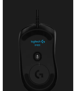 עכבר גיימינג ארגונומי הכולל 6 לחצנים ניתנים לתכנות חיבור USB חוטי טווח 10 מטר Logitech | G403