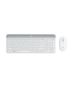 קיט מקלדת + עכבר הכולל 3 לחצנים חיבור USB אלחוטי טווח 10 מטר Logitech MK470 SLIM COMBO