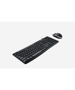קיט מקלדת + עכבר הכולל 3 לחצנים חיבור USB חוטי טווח 10 מטר Logitech | MK200 Media Corded Keyboard and Mouse Combo