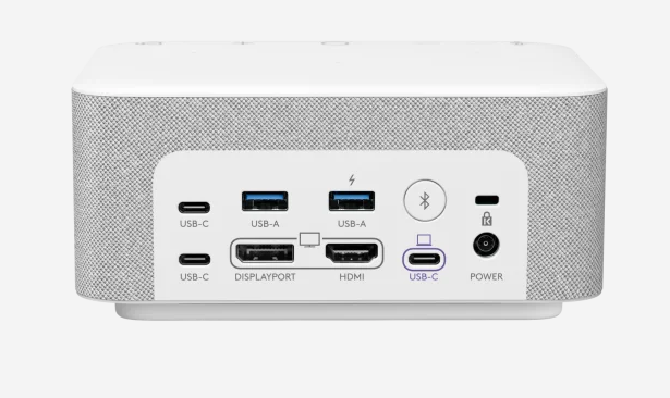 רמקולים למחשב עם תחנת עגינה של חיבורי All-in-one USB-C חיבור בלוטוס Logitech | Logi Dock