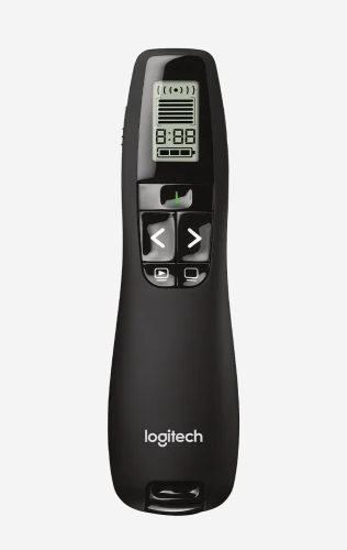 שלט למצגות כולל חיישן תנועה חיבור בלוטוס אורך הכבל עד 30 מטר Logitech | R800 Laser Presentation Remote שלט למצגות כולל חיישן תנועה חיבור בלוטוס אורך הכבל עד 30 מטר Logitech | R800 Laser Presentation Remote