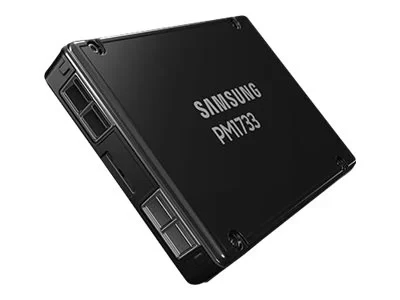 זיכרון SSD פנימי PM1733 3.84TB 2.5 SSD PCIe 4.0 x4 DWPD 1 בצבע שחור Samsung MZWLJ3T8HBLS-00007