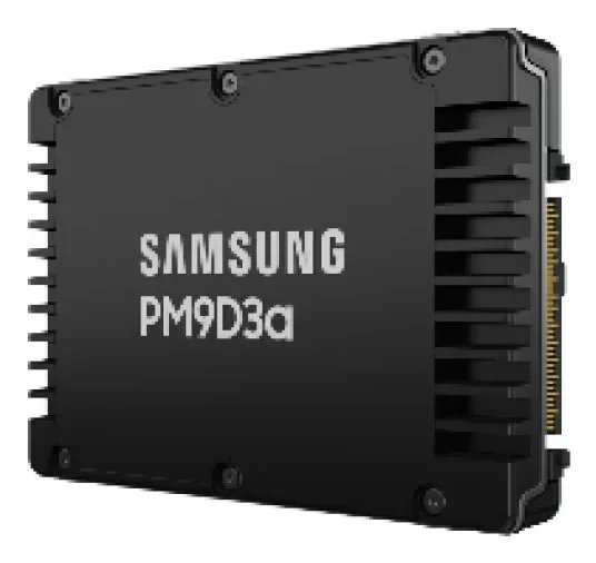 זיכרון SSD פנימי PM9D3a 15.36TB 2.5" 15mm SSD PCIe 5.0 x4 DWPD 1 בצבע שחור Samsung | MZWL615THBLF-00AW7