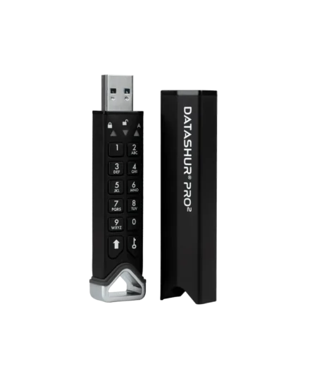 זיכרון נייד מוצפן חיבור USB 3.2 שלב 3 מעוצב iStorage 5060220252608 IS-FL-DP2-256-256 datAshur Pro2 USB3 256-bit 256GB