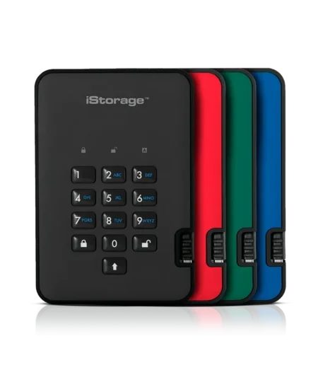 כרטיס לזיכרון נייד מוצפן מעוצב iStorage | 5060220251236 | IS-DA2-256-1000-B | diskAshur2 256-bit 1000GB - Black