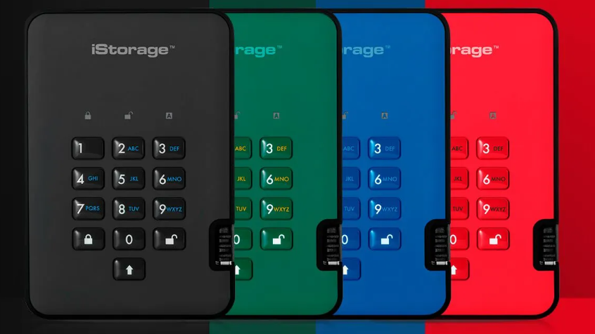 כרטיס לזיכרון נייד מוצפן מעוצב iStorage diskAshur2 SSD 256-bit - Black