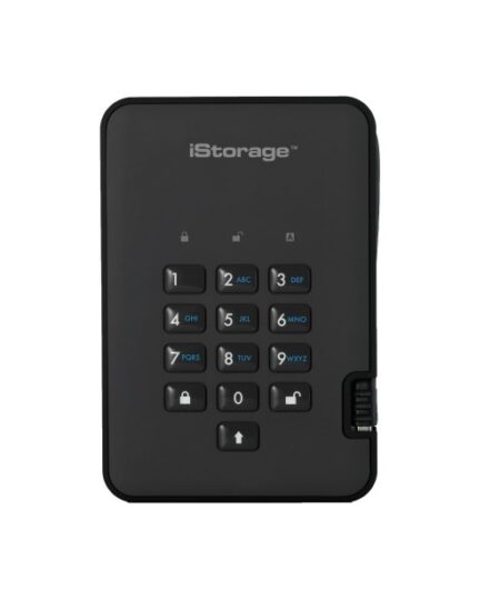 כרטיס לזיכרון נייד מוצפן מעוצב iStorage | 5060220251328 | IS-DA2-256-SSD-128-BE | diskAshur2 SSD 256-bit 128GB - Blue