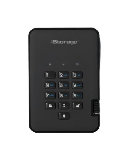 כרטיס לזיכרון נייד מוצפן מעוצב iStorage | 5060220251373 | IS-DA2-256-1000-R | diskAshur2 256-bit 1TB - Red