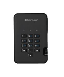 כרטיס לזיכרון נייד מוצפן מעוצב iStorage | 5060220253070 | IS-DA2-256-SSD-8000-BE | diskAshur2 SSD 256-bit 8TB - Blue