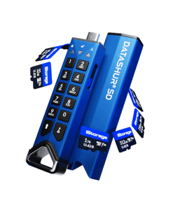 כרטיס לזיכרון נייד מוצפן מעוצב iStorage | 5060220253544 | IS-FL-DSD-256-SP | datAshur SD Single Pack